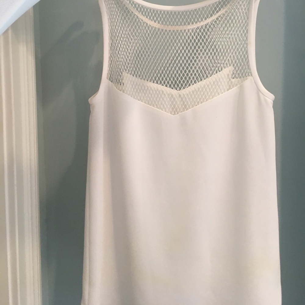 Rag And Bone Mesh Yoke Crepe Top - image 4